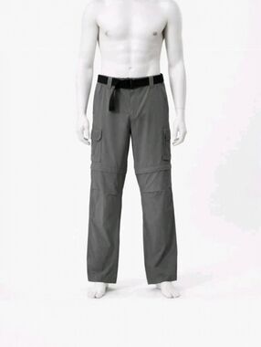 Columbia Omni Shade Convertible Hiking Pants Mens 36x30 Zip Off Cargo Outdoor